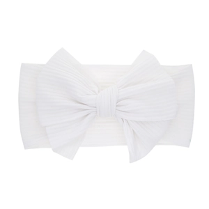 Bandeau Bébé Rayé avec Nœud Tissu Élastique Doux Bandeau pour Nouveau-Né Tout-Petit Accessoires de Photographie