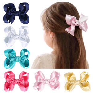 Handgefertigte Große Glitzer Satin Schleife Haarspangen Für Mädchen Elegante 3D Schleife Entenschnabel Clips Kinder Haarschmuck