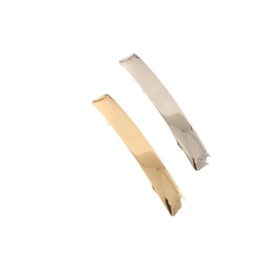 Minimalist Metal Duckbill Hair Clips For Women Gold Silver Electroplated Geometric Rectangular Side Clips Hair Accessories