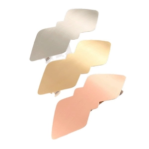 Pince à Cheveux Minimaliste en Alliage Géométrique Barrettes à Cheveux Texture Mate en Métal Pour Femmes Accessoires De Mode