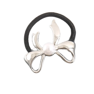 Élastique Cheveux Nœud Alliage Künstliche Perle Élégant Style Coréen Support Queue De Cheval Pour Femme Coiffure Quotidienne