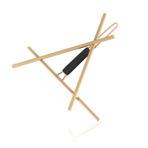 Minimalist Alloy Geometric Triangle Hair Clip Matte Gold Matte Silver Metal Hairpin For Women Fashion Hair Accessories