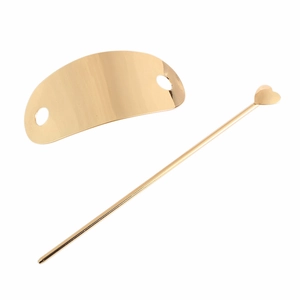 Minimalistisch Legierung Haarnadel Und Bogenplatte Herz Künstliche Perle Verziert Glänzend Metall Haarstab Für Damen Täglich Haarschmuck