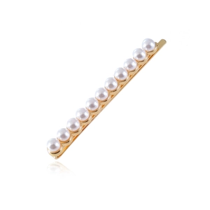 Elegant Artificial Pearl Hair Clips Bobby Pins Alloy Gold Silver Barrette Minimalist Sweet Hair Accessories For Women Wedding Party