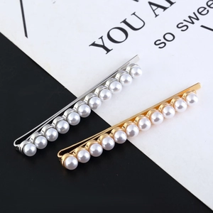 Elegant gold and silver hair pins with 10 minimalist pearls for a sweet and clean style