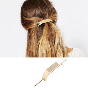 Bastoncino per Capelli in Lega Minimalista Set Geometrico con Strass Intarsiati Fermaglio Retro Oro Argento per Donna Accessori Capelli Moda
