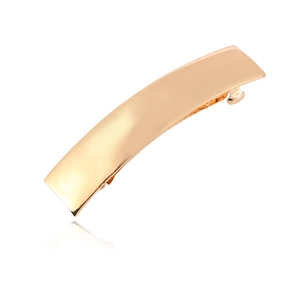 Minimalist Metal Brushed Rectangle Hair Clip For Women Simple Geometric Spring Barrette Gold Silver Fashion Hair Accessories