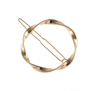 Pinces à Cheveux Cercles Torsadés en Alliage Minimalistes pour Femmes Pinces Latérales Géométriques Accessoires de Cheveux