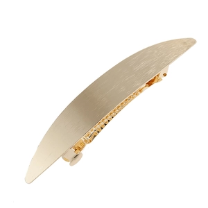 Minimalist Iron Arc Hair Clip For Women Brushed Finish Metal Spring Clip Elegant Hair Accessories For Daily Wear Party