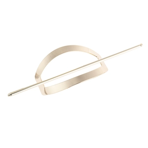 Minimalist Alloy Hair Stick For Women Geometric Hollow D-Shape Mirror Polished Metal Hairpin Elegant Hair Accessories Jewelry