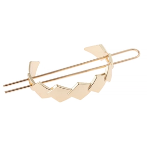 Palillo para el Pelo de Aleación Geométrico Rombo Calado Jaula para el Pelo Galvanizado Accesorios para el Cabello de Moda Mujer
