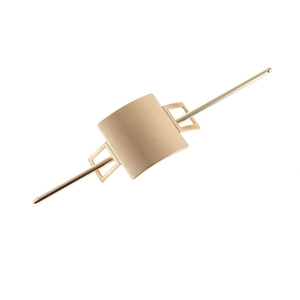 Minimalist Alloy Brushed Metal Hair Stick And Hollow Geometric Hair Clip For Women Daily Fashion Party Hair Accessories