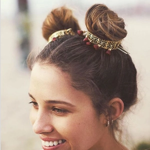 Vintage Hollow Geometric Alloy Hair Stick With Tassels For Women Chinese Style Hair Bun Holder Retro Hair Jewelry