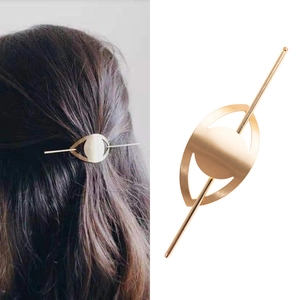 Minimalistischer Geometrischer Hohler Haarstab Aus Metall Für Damen Legierung Galvanisierte Haarnadel Koreanischer Kalter Stil Haarschmuck