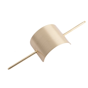 Minimalist Geometric Brushed Metal Hair Stick Set Gold Silver Alloy Hair Bun Cover Pin For Women Styling Accessories