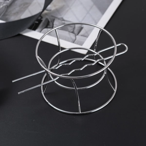 Minimalist chrome alloy bowl-shaped hair pin for women elegant party styling hair accessory