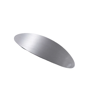 Minimalist silver brushed alloy oval hair clip with modern metallic texture design