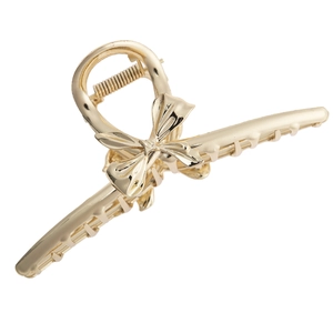 Pince à Cheveux Élégante en Alliage Métallique avec Nœud Vintage Grande Pince à Cheveux Papillon pour Femmes Or Argent Accessoires de Cheveux à la Mode