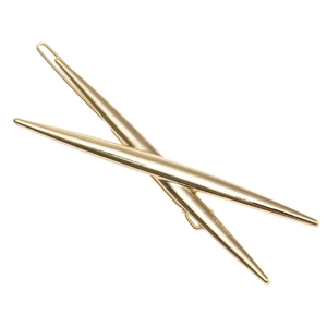Barrettes à Cheveux en Alliage de Métal Électroplaqué Forme de X Minimalistes Géométriques pour Frange Coiffe Exquise Femme