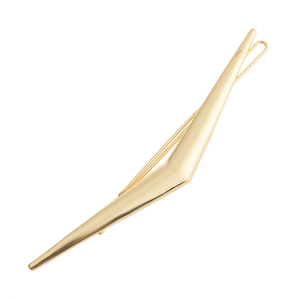Pince à Cheveux en Métal Géométrique Minimaliste Pour Femmes Alliage Électroplaqué Or Argent Forme en V Accessoires De Coiffure