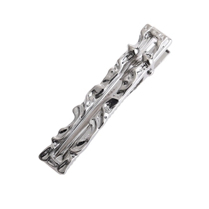 Minimalist Liquid Metal Style Alloy Hair Clip Geometric Irregular Wave Duckbill Side Clip For Women Fashion Hair Jewelry