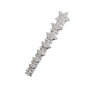 Pince à Cheveux Étoile en Alliage Mat Mode Barrette Géométrique Bec de Canard Accessoires Cheveux pour Femmes et Filles