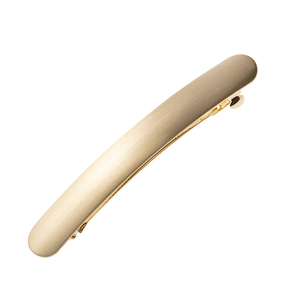 Pince à Cheveux en Alliage Minimaliste en Métal Brossé pour Femme Barrette Longue Géométrique Or Argent Or Rose Bijoux