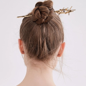 Vintage Alloy Branch Scepter Magic Wand Hair Stick Rhinestone Artificial Pearl Retro Hairpin Women Party Hair Jewelry