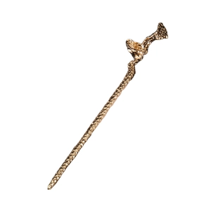 Irregular Wave Hammered Texture Metal Hair Stick For Women Alloy Vintage Punk Style Minimalist Hair Accessories Gold Silver Black