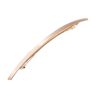Pince à Cheveux en Métal Courbée Longue Minimaliste Clip à Ressort en Alliage Brossé Accessoire de Cheveux Géométrique Femme