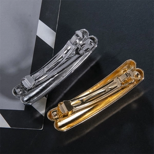 Fermagli per capelli minimalisti in lega oro e argento per lo styling dei capelli da donna