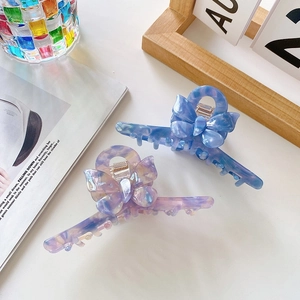 Elegant Acetate Butterfly Hair Claw Clip Colorful Large Shark Clip Fashion Korean Style Sweet Hair Accessories For Women