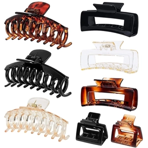 Metal Hair Claw Clip Large Non Slip Hair Catcher For Women Fashion Strong Hold Hair Clamp Longitudinal Square Hair Grips