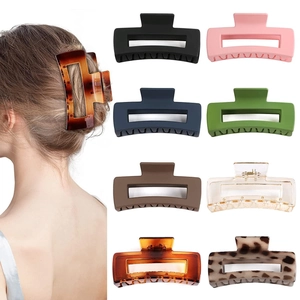 Assortiment de Grandes Pinces à Cheveux Mates pour Femmes Antidérapantes Tenue Forte Pinces Requin Accessoires Cheveux