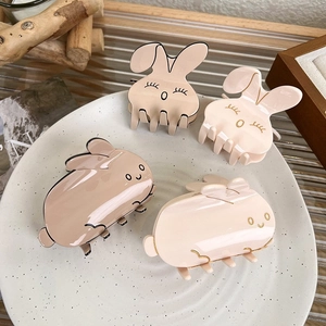 Niedliche Acetat Hasen Haarklammer Mode Cartoon Tier Hai Clip Für Damen Mädchen Süße Haar Accessoires