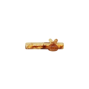 Barrette à cheveux minimaliste en acétate avec motif écaille et détail de lapin mignon