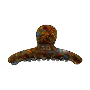 Chic tortoiseshell large hair claw clip in acetate with elegant marble pattern