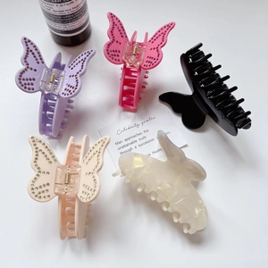 Elegante Schmetterling Haarklammer Aus Acetat Mit Strass Mode Haarschmuck Für Damen Dekorative Große Haargreifer Klammer
