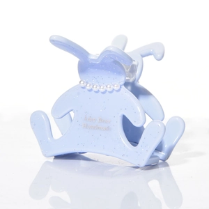 Pince Crabe Lapin en Acétate Mignonne Avec Fausse Künstliche Perle Paillettes Barrette à Cheveux Élégante pour Femme Mode Bijoux