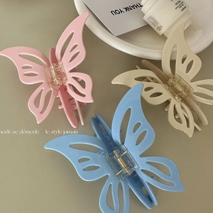 Vintage Acetat Schmetterling Haarkralle Große Hohle Schmetterling Kiefer Clip Für Damen Französisch Stil Haarschmuck Rutschfeste Haarklammer