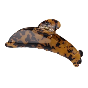 Pince à cheveux en forme de dauphin avec motif écaille de tortue pour coiffures élégantes