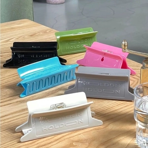 Acetate Hair Claw Clip For Women Large Rectangle Hair Clamp With HOLDON Lettering Fashion Commute Korean Style Hair Accessory