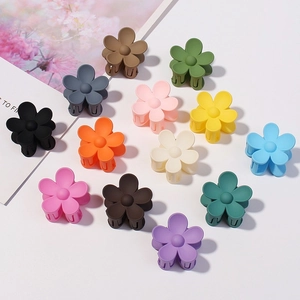 Pinze per Capelli Opache a Forma di Fiore Mini Clip in Plastica Floreale Fermagli per Capelli Piccoli Antiscivolo Donna