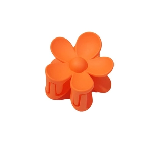 Molla per capelli a fiore arancione opaco con design floreale per lo styling