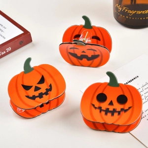 Pince à Cheveux Citrouille d'Halloween en Acrylique Jack O Lantern Accessoire de Cheveux Rigolo pour Fête Femmes