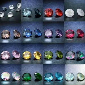 Macro de pierres précieuses de rechange de 8mm aux couleurs variées pour bijoux
