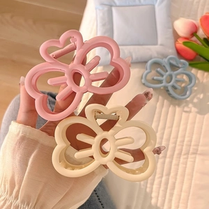 Elegante Schmetterling Haarklammern Für Damen Mädchen Matte Ausführung Hohl Schleife Design Große Haargreifer Für Dickes Haar Zubehör