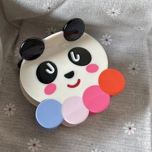 Pince à Cheveux Crabe Panda Dessin Animé en Acétate Forme Animale à Pois Accessoires Cheveux Mode Femmes Filles