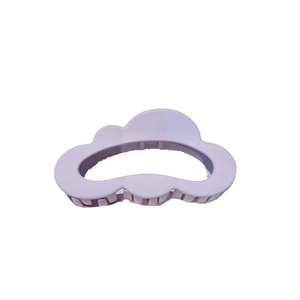 Matte lavender cloud hair claw clip for thick hair styling in minimalist design