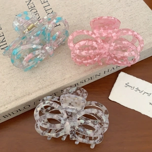 French Acetate Hollow Butterfly Hair Claw Clip Large Elegant Shark Clip Handmade Hair Accessories For Women Hair Styling